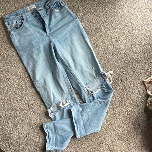 Abercrombie The 90s Straight Ultra High Rise Jeans